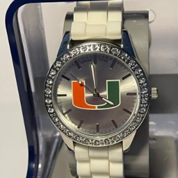 Miami Hurricanes NCAA FROST Ladies Watch by Game Time NEW - Picture 2 of 5